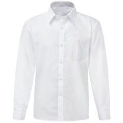 Boys Long Sleeve White Shirt Size (44-46) Boys Long Sleeve White Shirt Size (44-46)