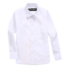 Boys Long Sleeves White Shirt Size (24-40) Boys Long Sleeves White Shirt Size (24-40)
