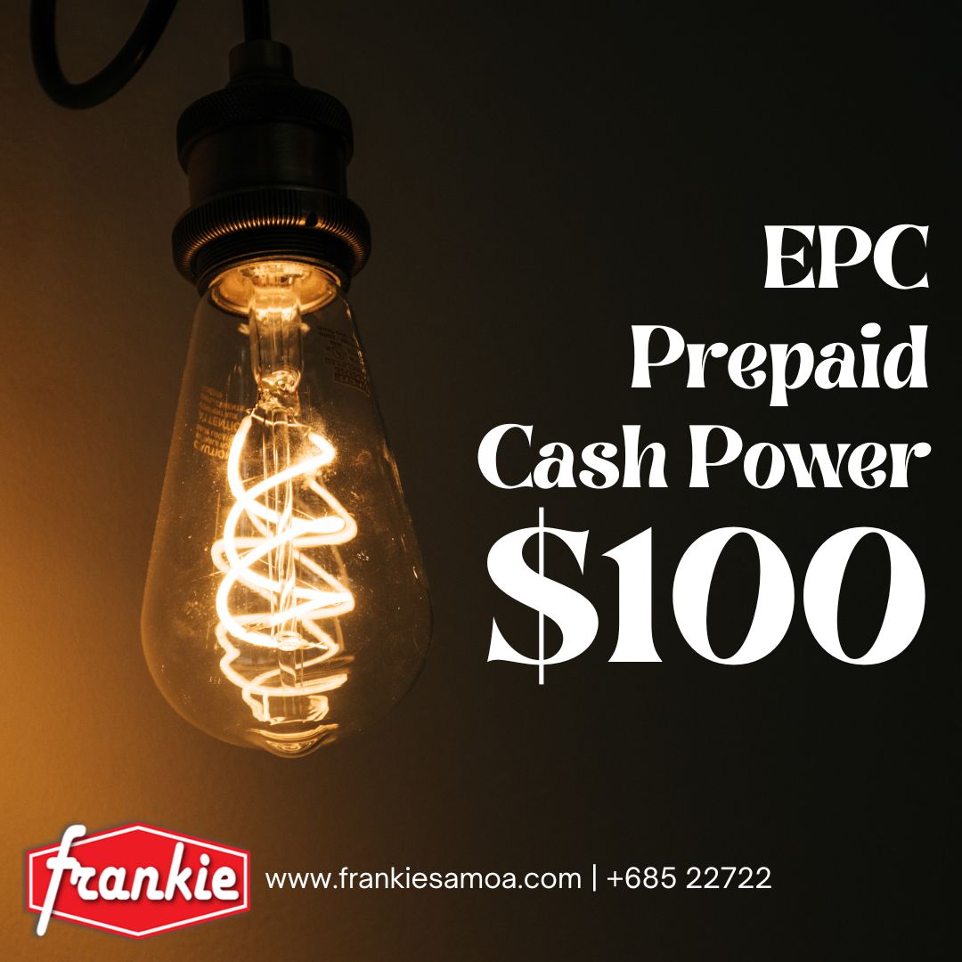 EPC Prepaid Power - $100 Tala - Frankie Supermarket EPC Prepaid Power - $100 Tala - Frankie Supermarket