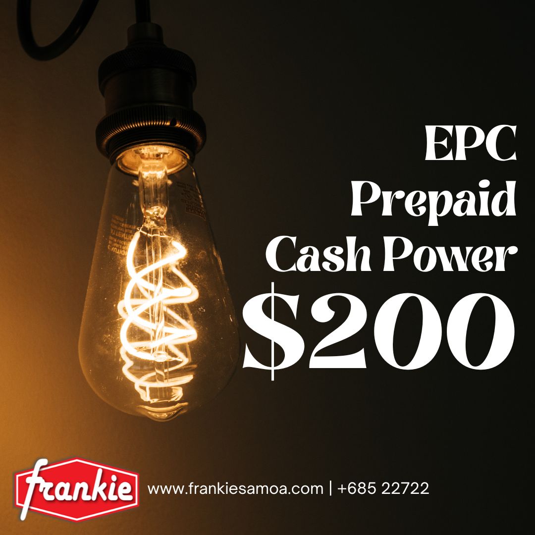 EPC Prepaid Power - $200 Tala - Frankie Supermarket EPC Prepaid Power - $200 Tala - Frankie Supermarket