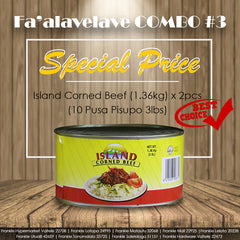 Fa'alavelave COMBO 03 - Island Corned Beef 3lbsx2 | 10 Pusa Pisupo
