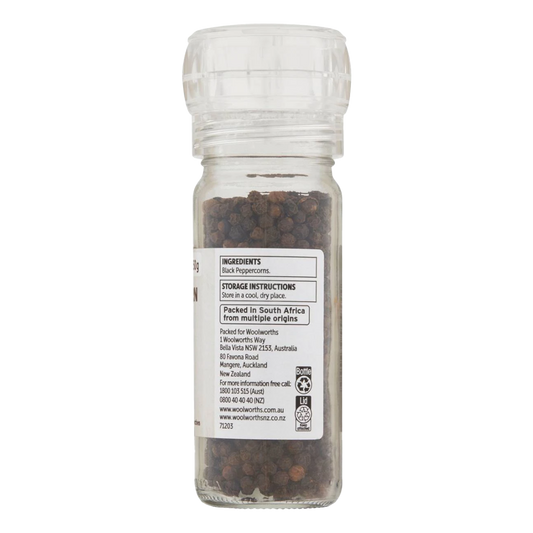 WW Pepper Grinder Black Peppercorn 50g