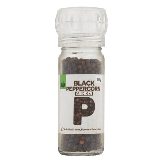 WW Pepper Grinder Black Peppercorn 50g