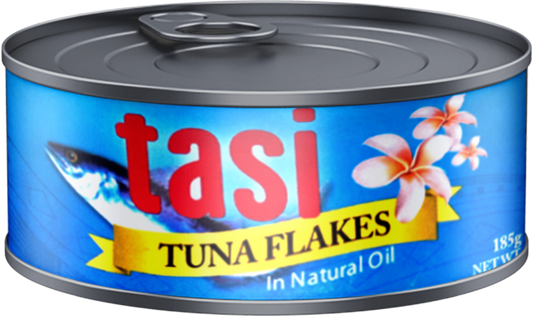 Tasi Tuna Flakes in Natural Oil 185g x 12