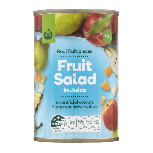 WW Fruit Salad In Juice 410g