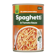 WW Spaghetti T/Sauce 420g WW Spaghetti T/Sauce 420g
