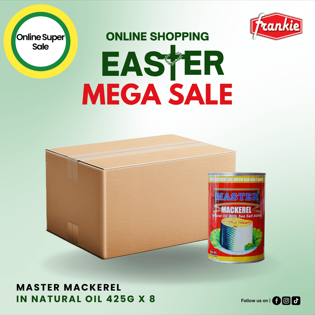 Master Mackerel Natural Oil 425g x 8