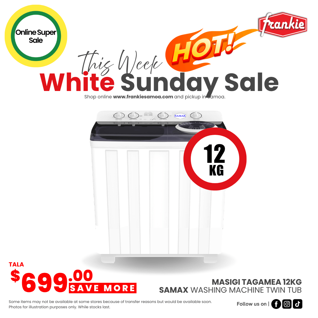 Samax Washing Machine Twin Tub 12kg