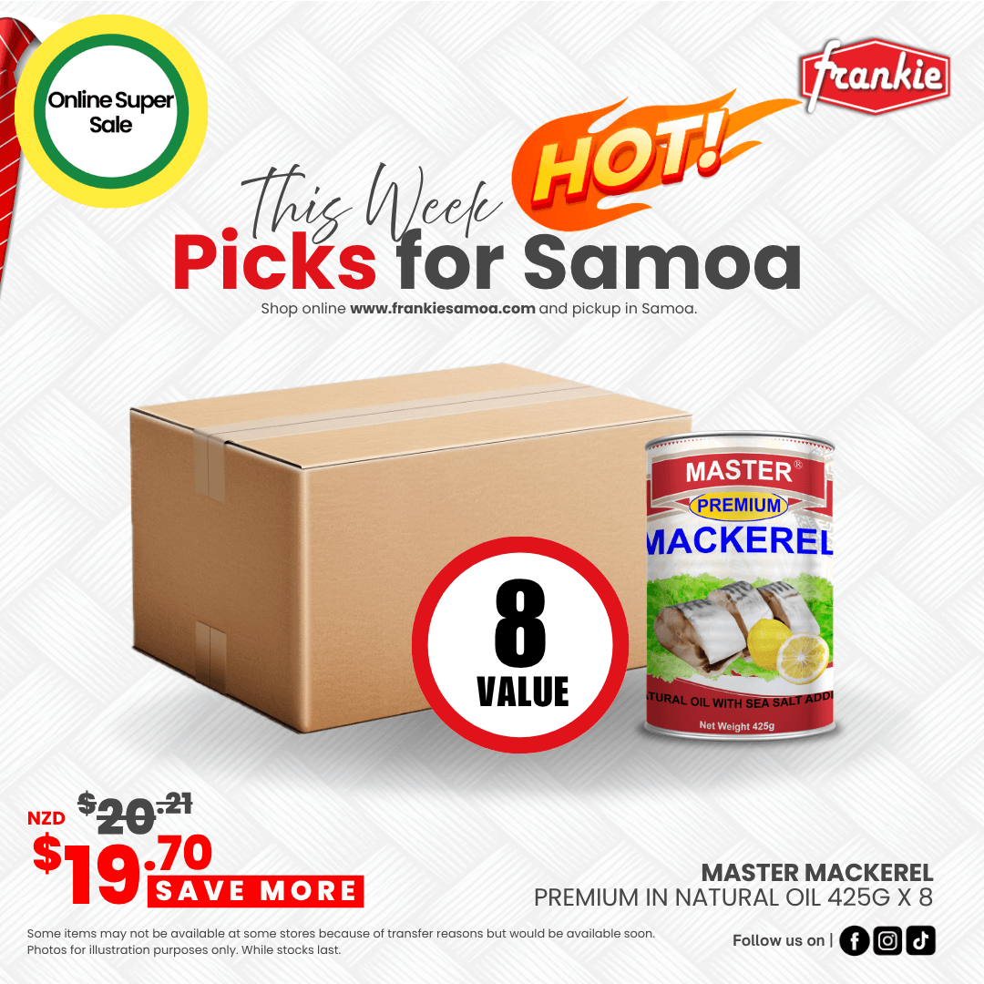 Master Premium Mackerel N/Oil 425g x 8