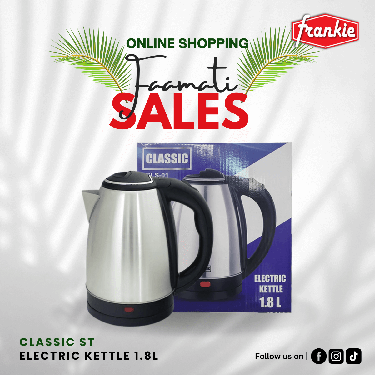 Classic St Electric Kettle 1.8L
