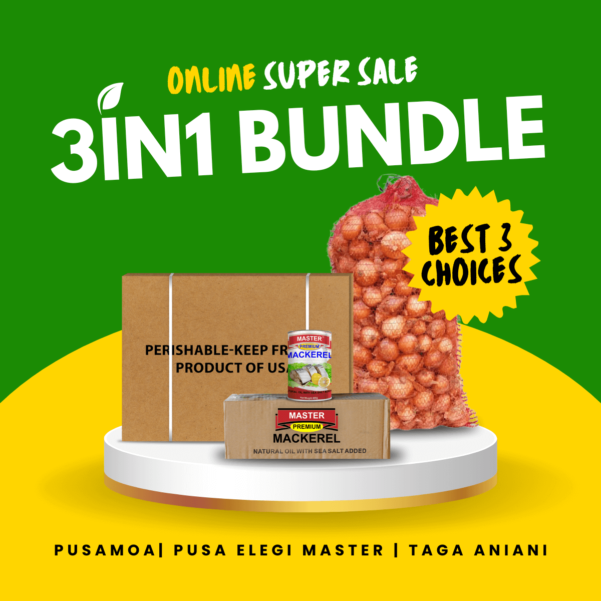3IN1 Deal 04 - Pusamoa 15kg + Taga Aniani 20kg + Pusa Elegi Master Mackerel 425gx8