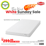 Foam Mattress Double 120x190x10cm [Limited Stock]