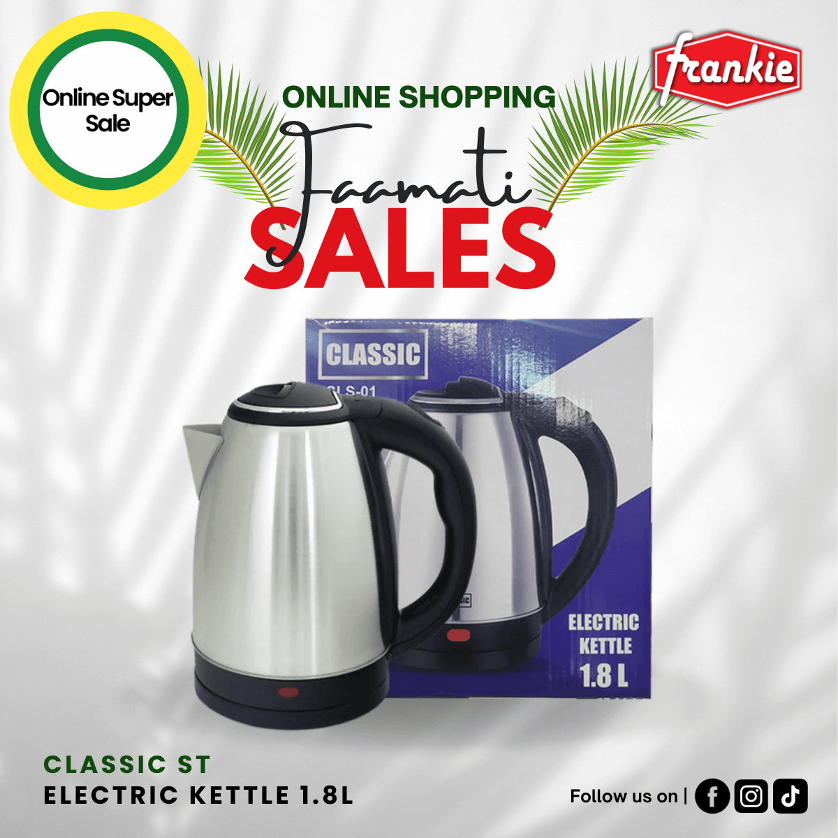Classic St Electric Kettle 1.8L