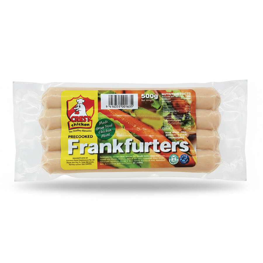 Crest Chicken Frankfurters Sausage 500g
