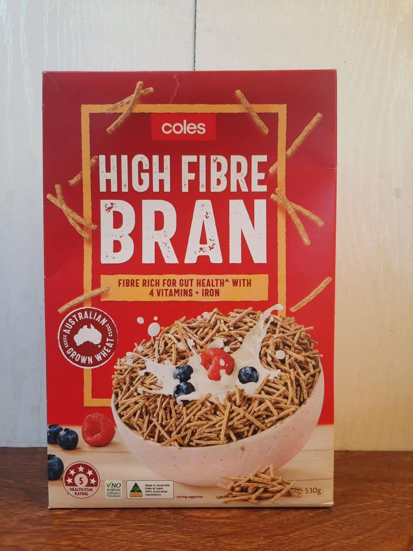 Coles High Fibre Bran 530g