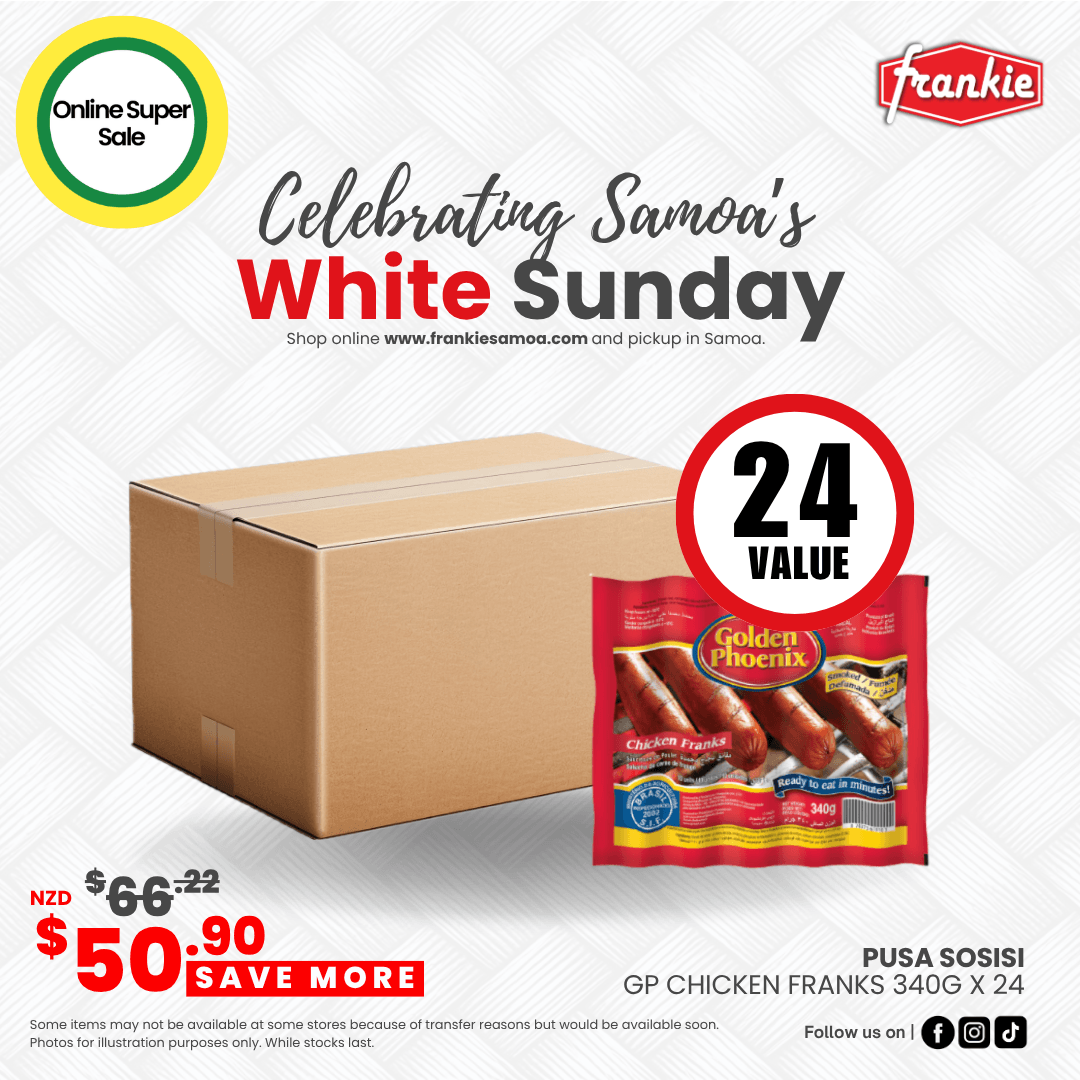 GP Brazilian Chicken Franks 340g x 24