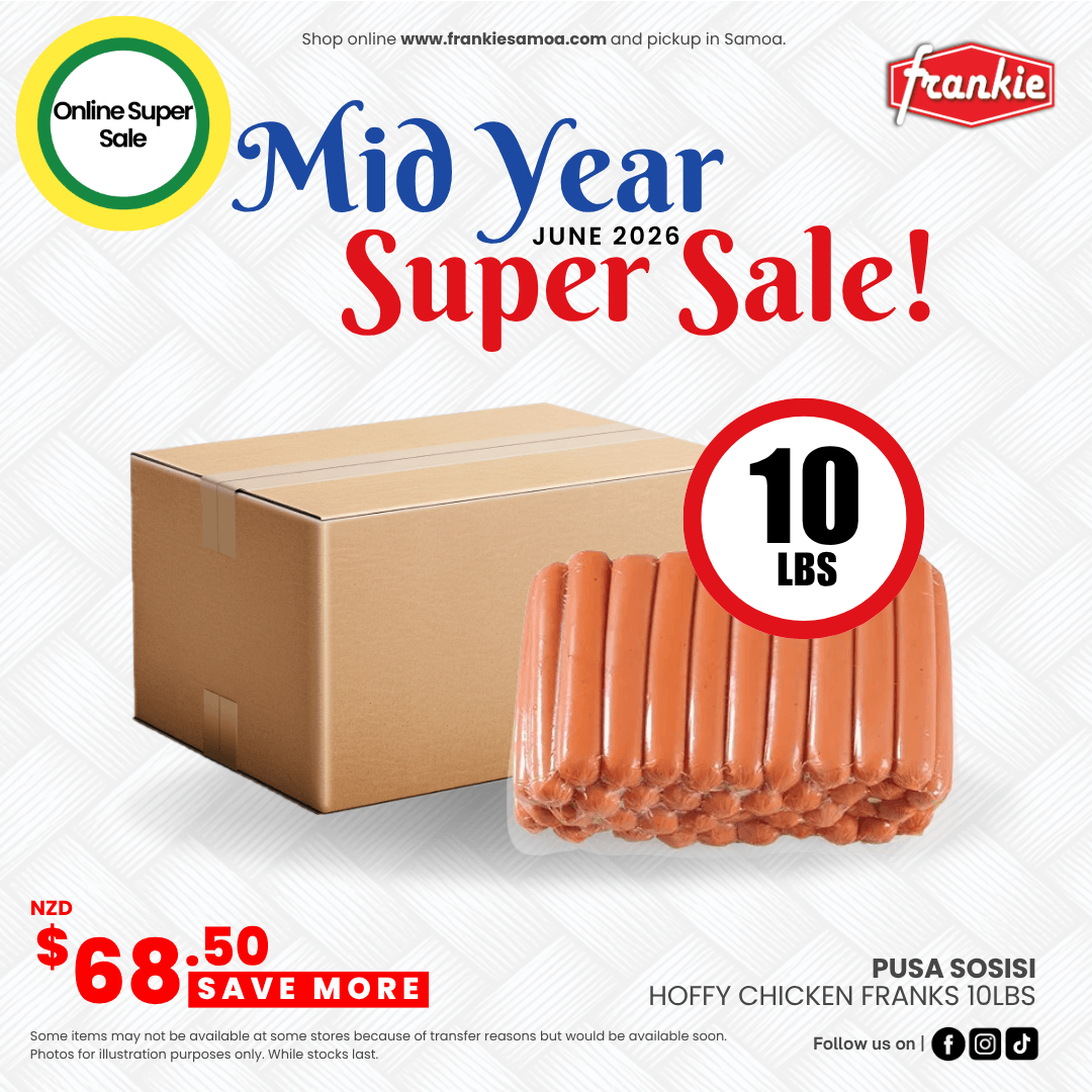 Hoffy Chicken Franks 10lbs/4.54kg - Frankie Supermarket