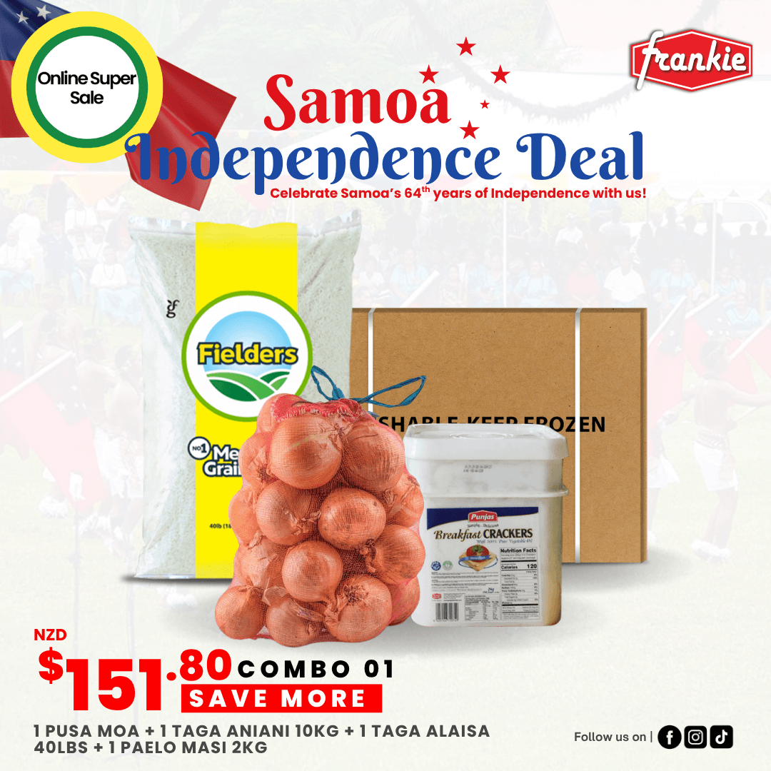 Independence Deal 01 - 1 Rice 40lbs + 1 Chicken Leg 15kg + Onion 10kg + 1 Punjas Breakfast Cracker 2kg