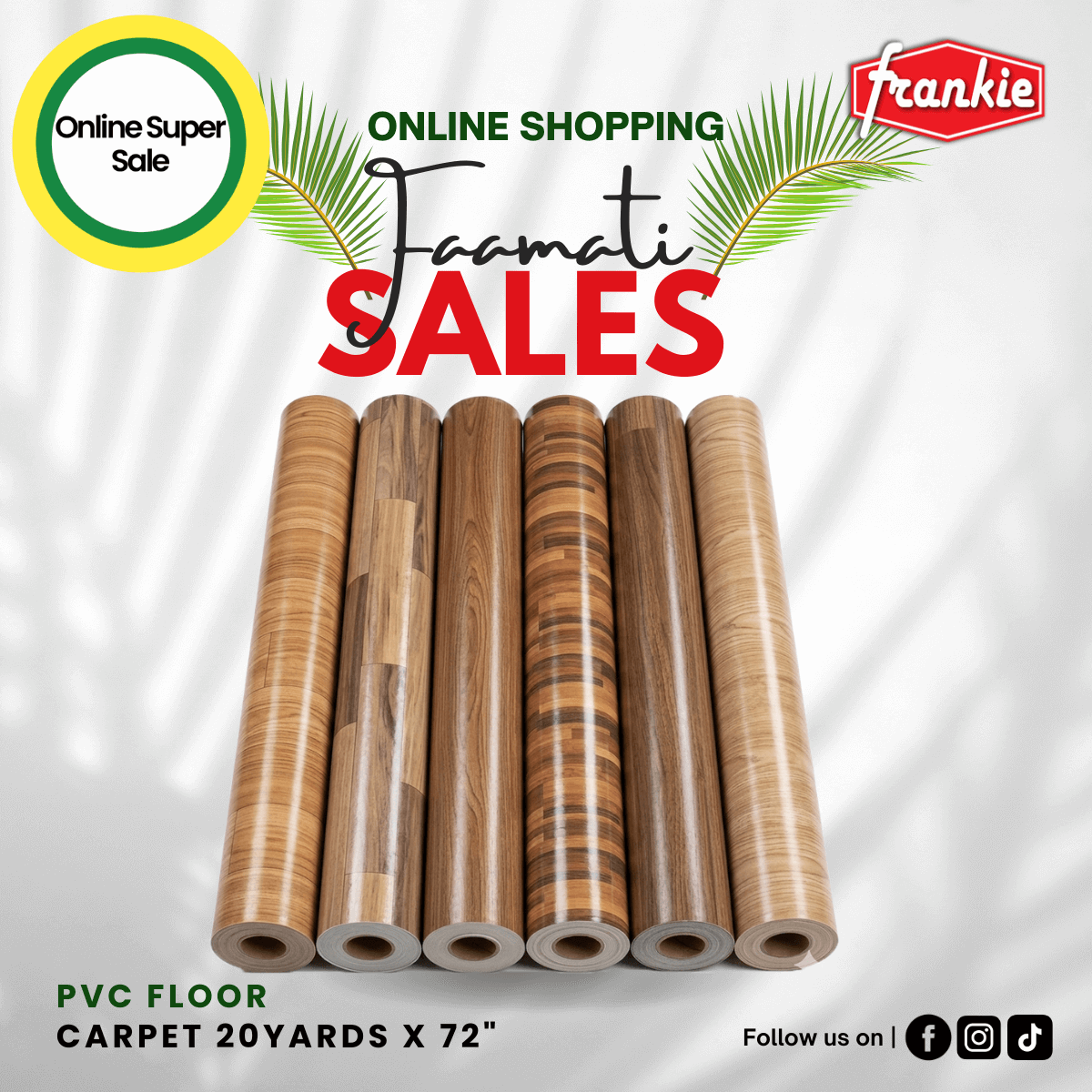 PVC Floor Carpet 20YRD x 72" [Limited Stocks] - Frankie Supermarket