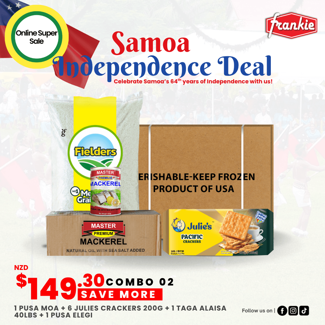 Independence Deal 02 - 1 Rice 40lbs + 1 Chicken Leg 15kg + 1  Master Prem Mackerel 425g(8) + 6 Julies P/Crackers 200g