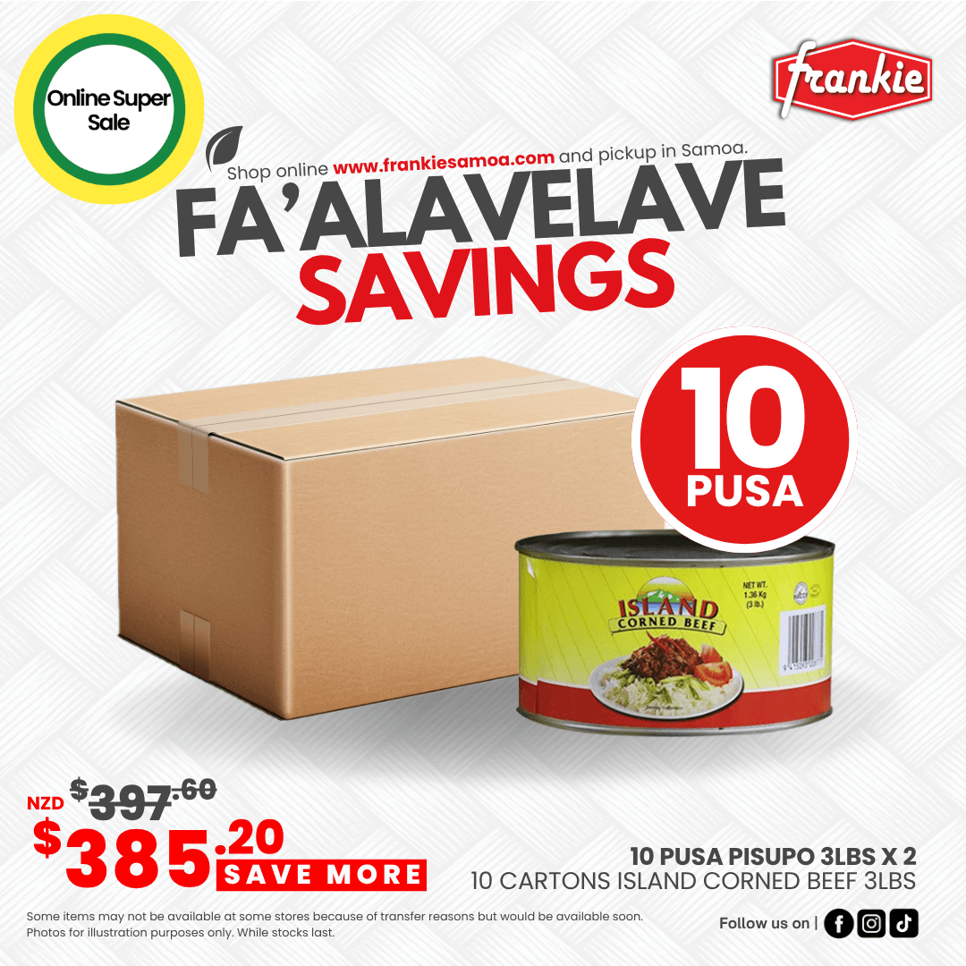 Fa'alavelave Combo - 10 Island Corned Beef 3lbsx2 | 10 Pusa Pisupo - Frankie Supermarket