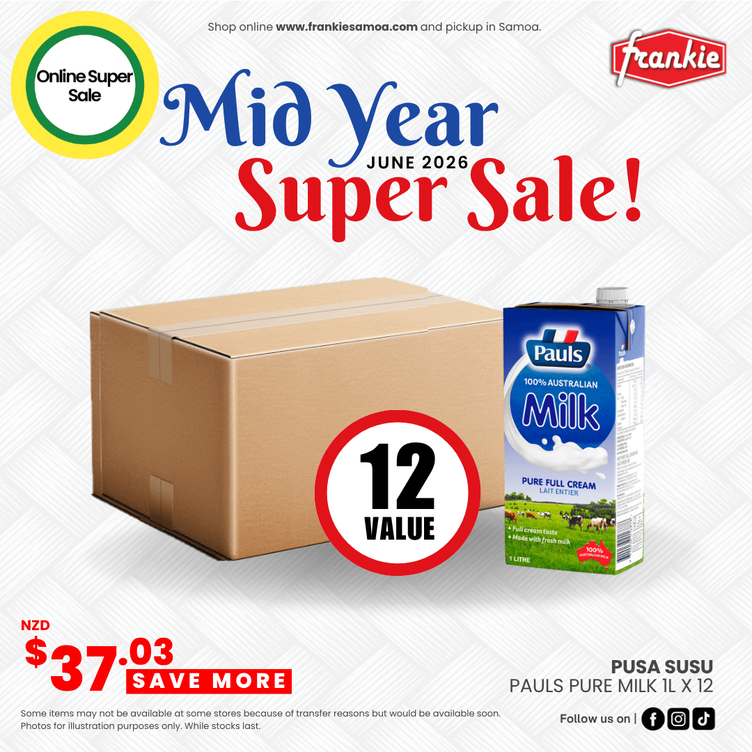 Pauls Pure Milk 1ltr x 12