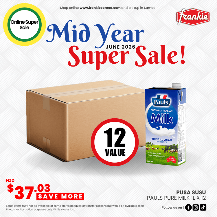 Pauls Pure Milk 1ltr x 12