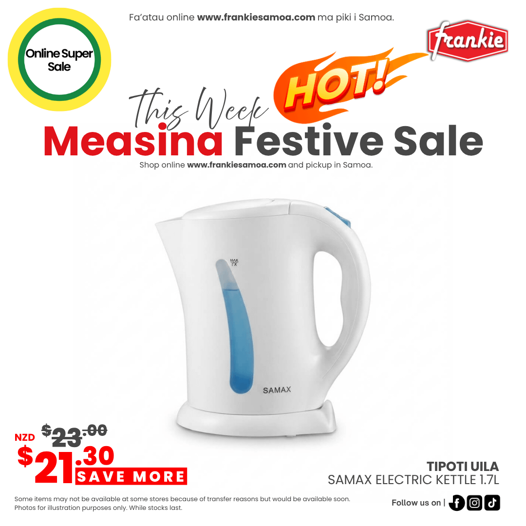 Samax Electric Kettle 1.7L