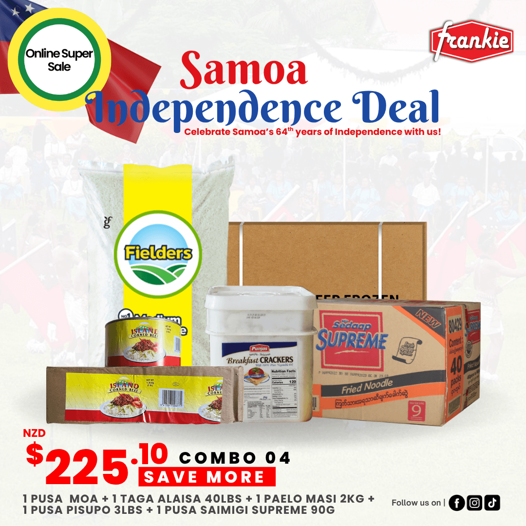 Independence Deal 04 - 1 Rice 40lbs + 1 Chicken Leg 15kg + 1 Punjas B/Crackers 2kg + 1 Sedaap Supreme Noodle 91g(40) + 1  Island Corned Beef 3lbs(2)
