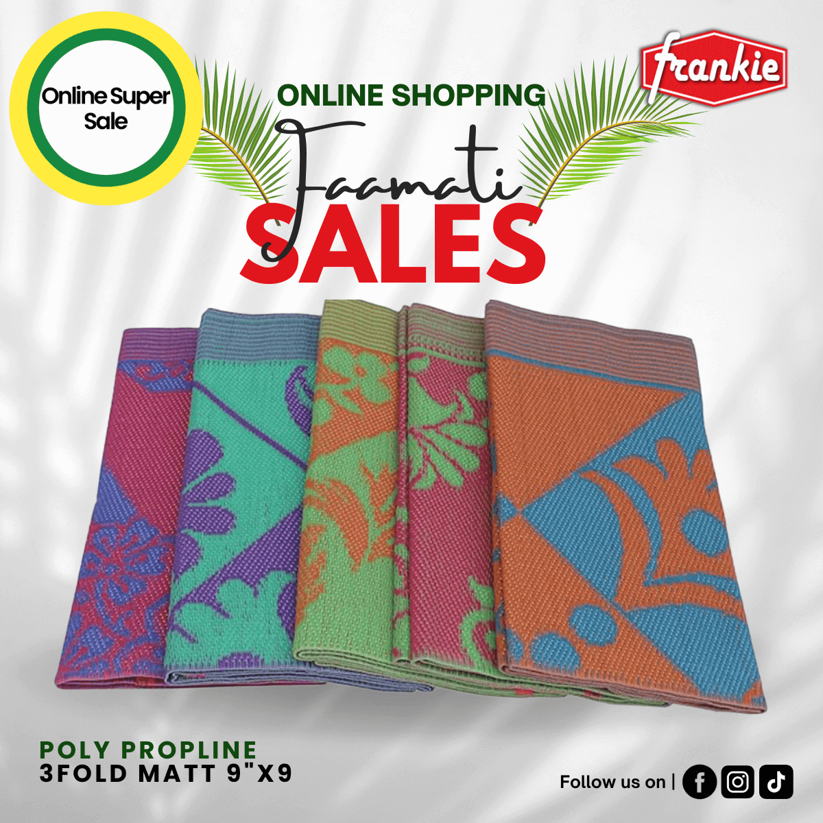 Poly Propline (Chinese Mat) 3Fold Mat 9"X9"