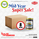 Master Sardine in Natural Oil 425g x 8 - Frankie Supermarket