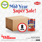 Master Sardine in T/Sauce 425g x 8