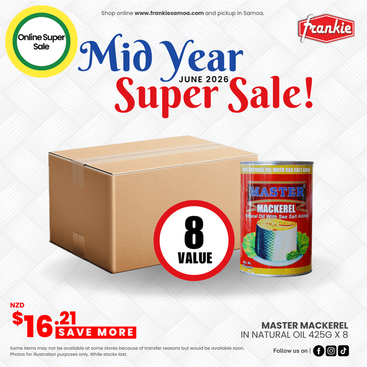 Master Mackerel Natural Oil 425g x 8
