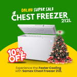 Samax Chest Freezer 212ltr XF-212JA [Limited Stocks]