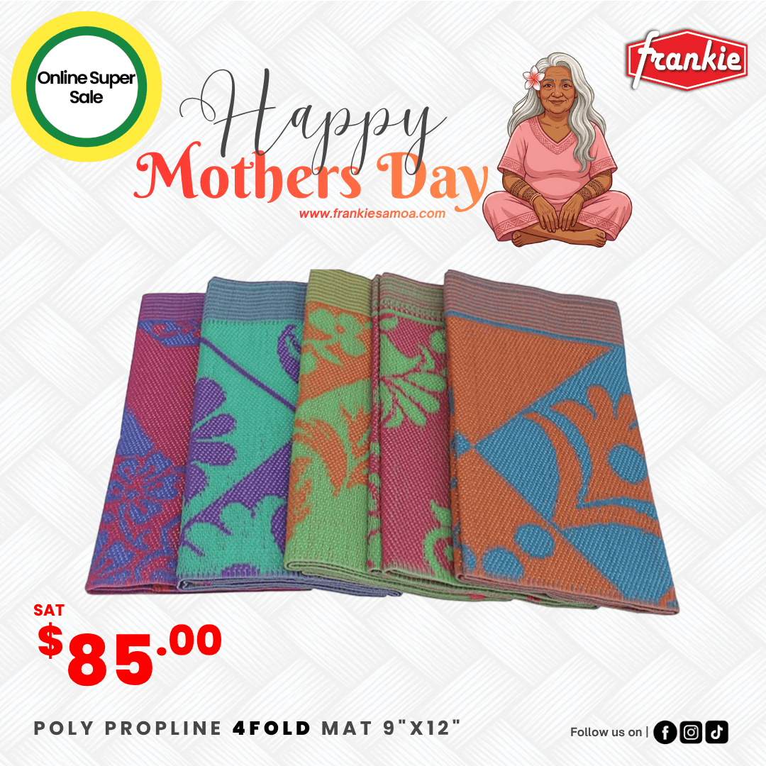 Poly Propline (Chinese Mat) 4Fold Mat 9"X12" - Frankie Supermarket