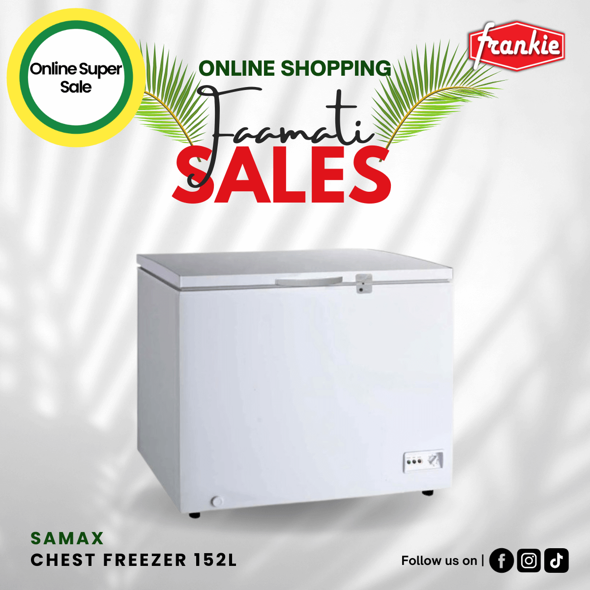 Samax Chest Freezer 152ltr XF-152 [Limited Stocks]