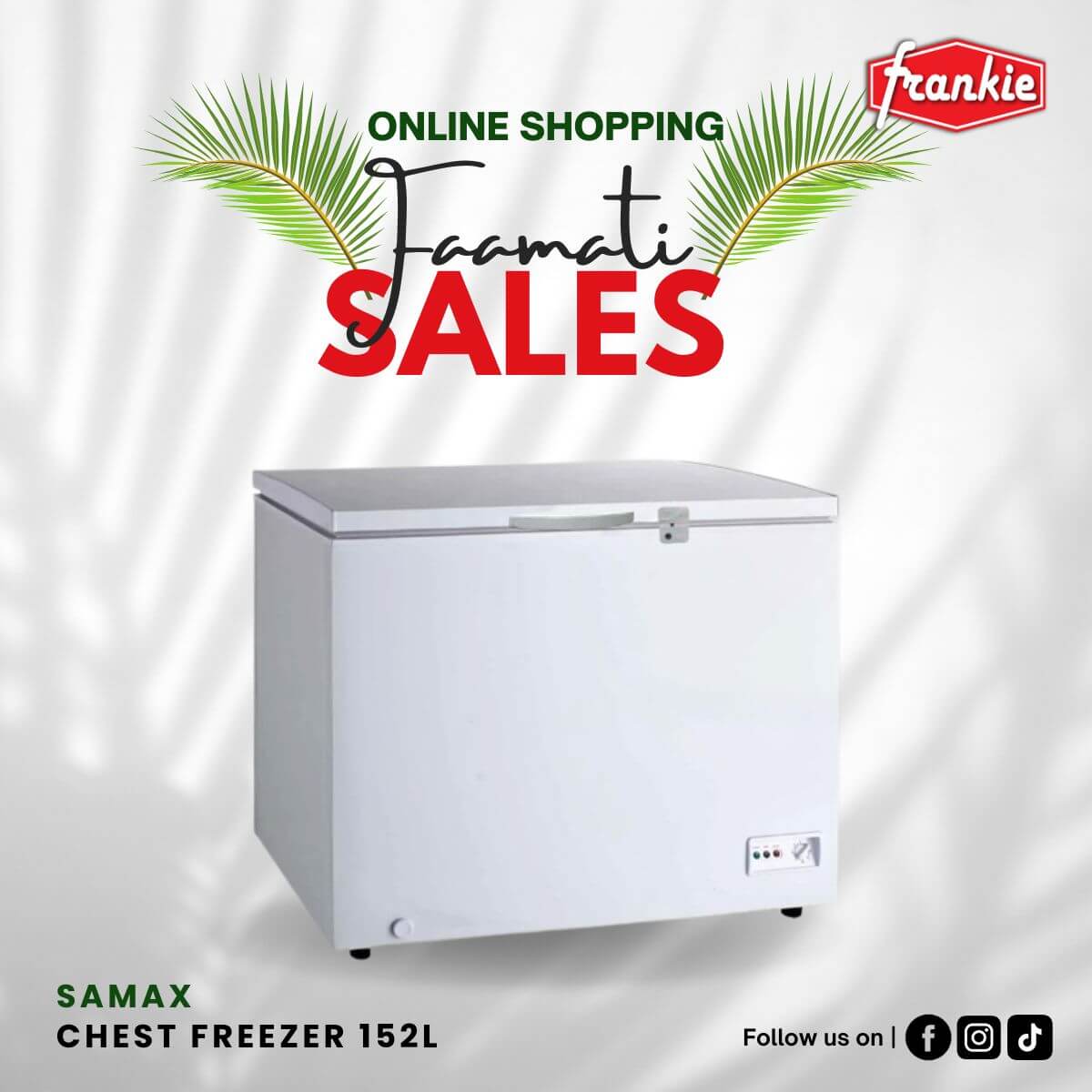 Samax Chest Freezer 152ltr XF-152 [Limited Stocks] - Frankie Supermarket