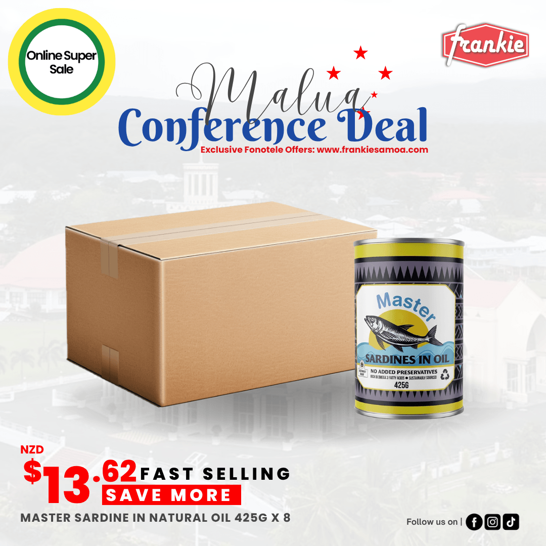Master Sardine in Natural Oil 425g x 8 - Frankie Supermarket