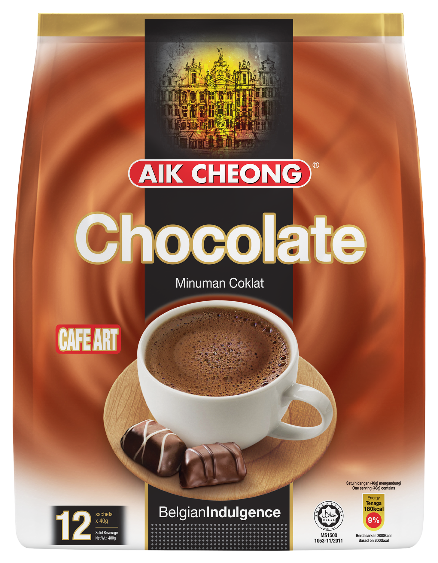 AIK Cheong Hot Choco Malt Drink 15'S - Frankie Supermarket