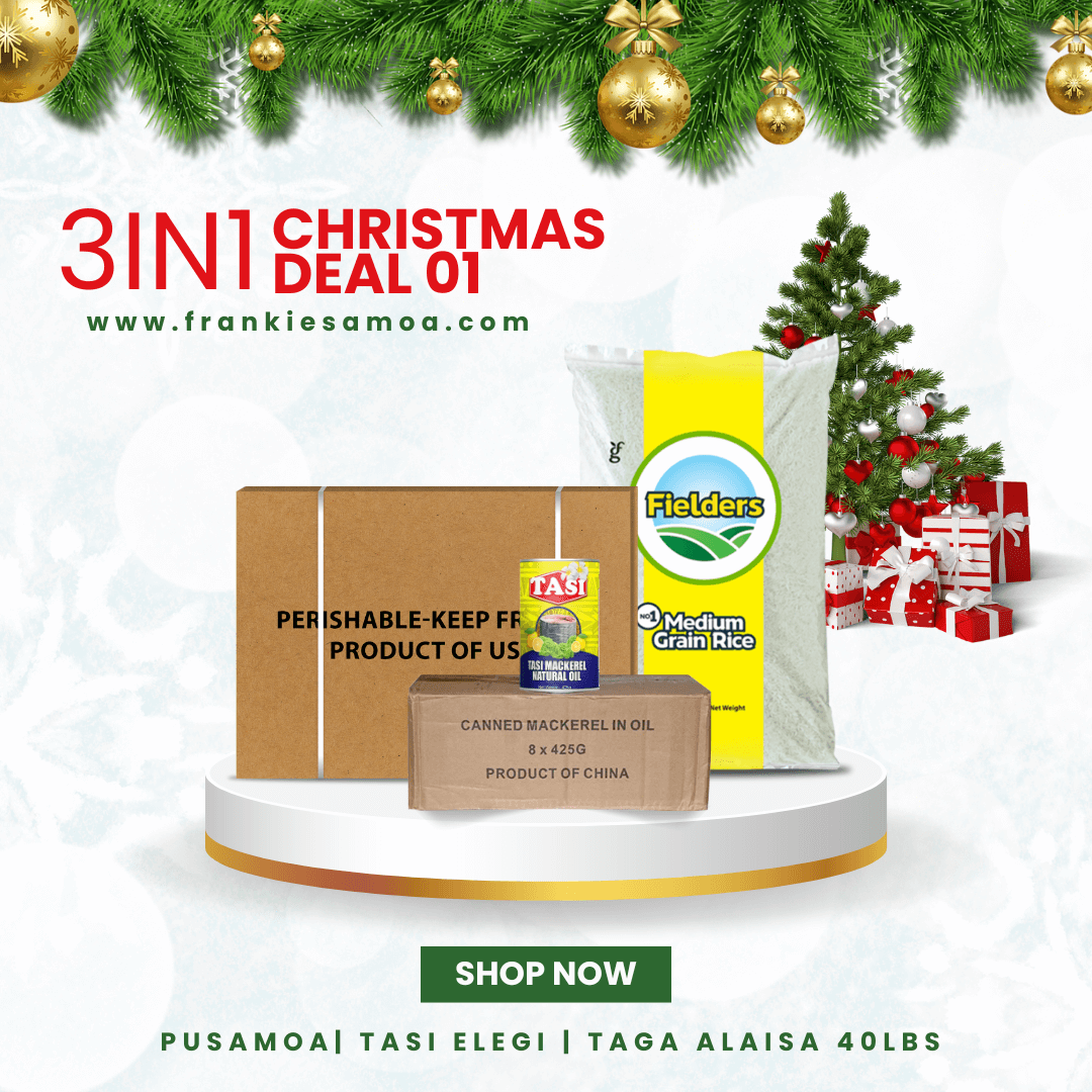 3IN1 Christmas Deal 01 - Pusamoa 15kg + Taga Alaisa 40lbs + Pusa Elegi Tasi Mackerel 425gx8