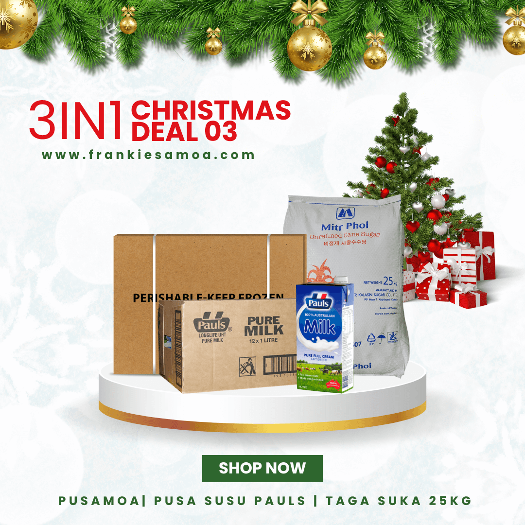 3IN1 Christmas Deal 03 - Pusamoa 15kg + Taga Suka 25kg + Pusa Susu Pauls 1lx12