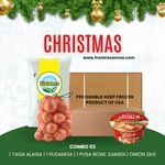 Christmas Combo 02 - 1 Rice 40lbs + 1 Chicken Leg Quarter 15kg + Onion 2kg + 1 Paldo Bowl Noodle 86g/12