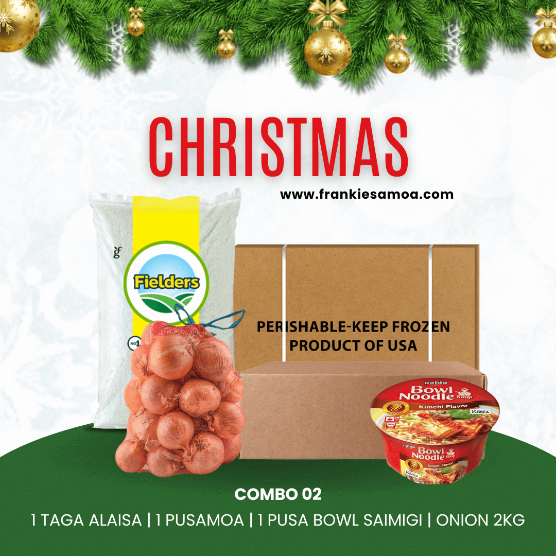 Christmas Combo 02 - 1 Rice 40lbs + 1 Chicken Leg Quarter 15kg + Onion 2kg + 1 Paldo Bowl Noodle 86g/12