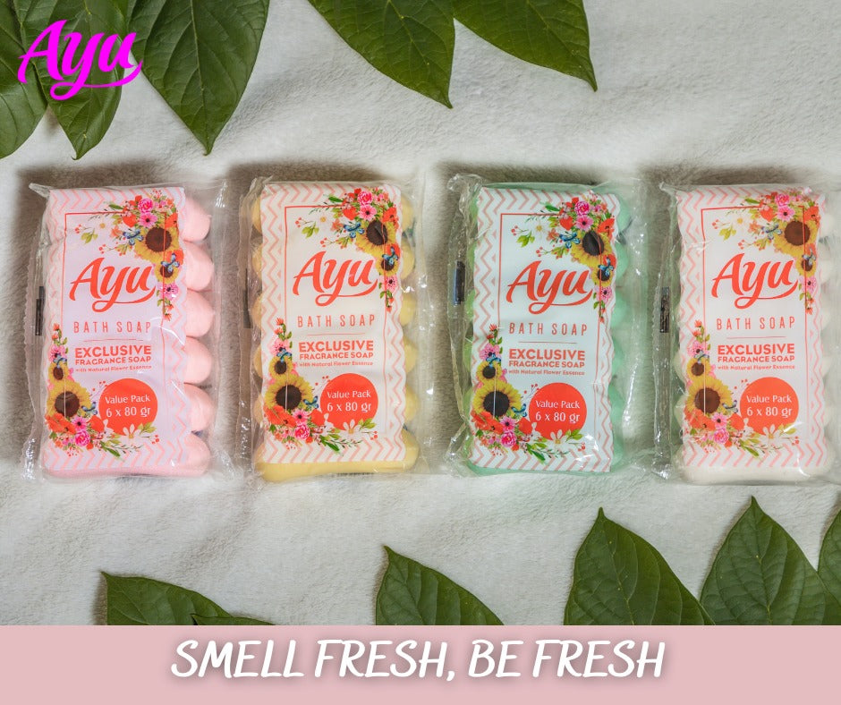 Ayu Soap Assorted 80g x 6pcs - Frankie Supermarket