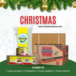 Christmas Combo 03 - 1 Rice 40lbs + 1 Chicken Leg Quarter 15kg + 1 Island Corned Beef 3lbs/2 + 1 Sedaap Supreme Noodle 91g/40