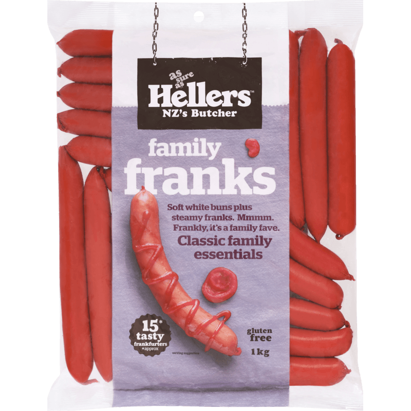 Heller's Family Frankfurter Sausage 1kg - Frankie Supermarket