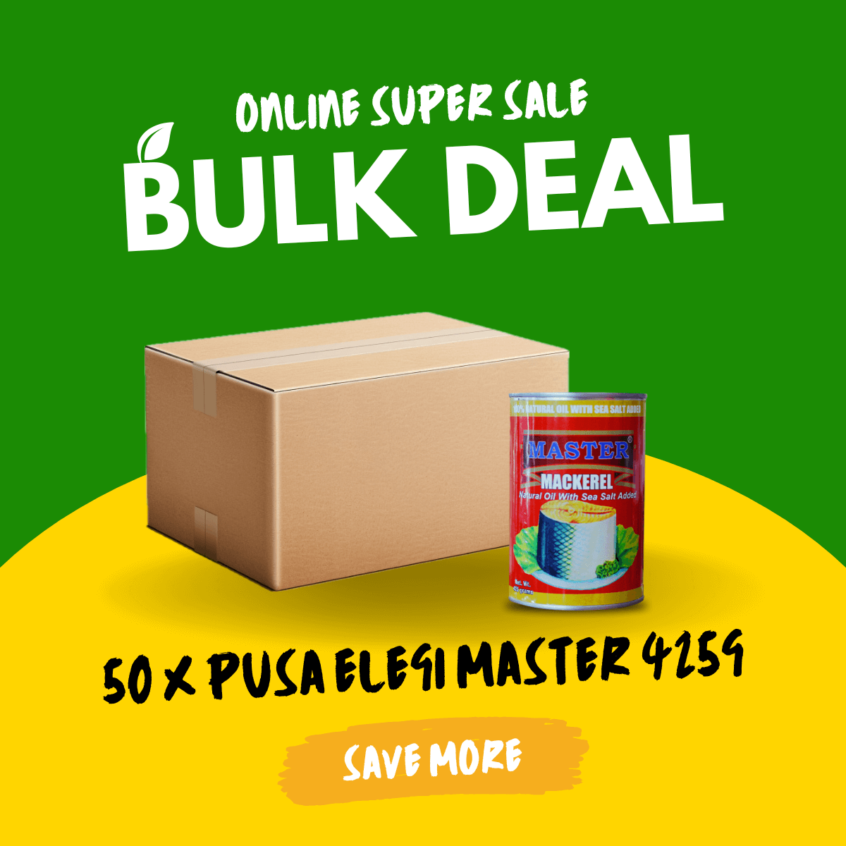 Fa'alavelave Combo - 50 Master Mackerel Natural Oil 425gx8 | 50 Pusa Apa