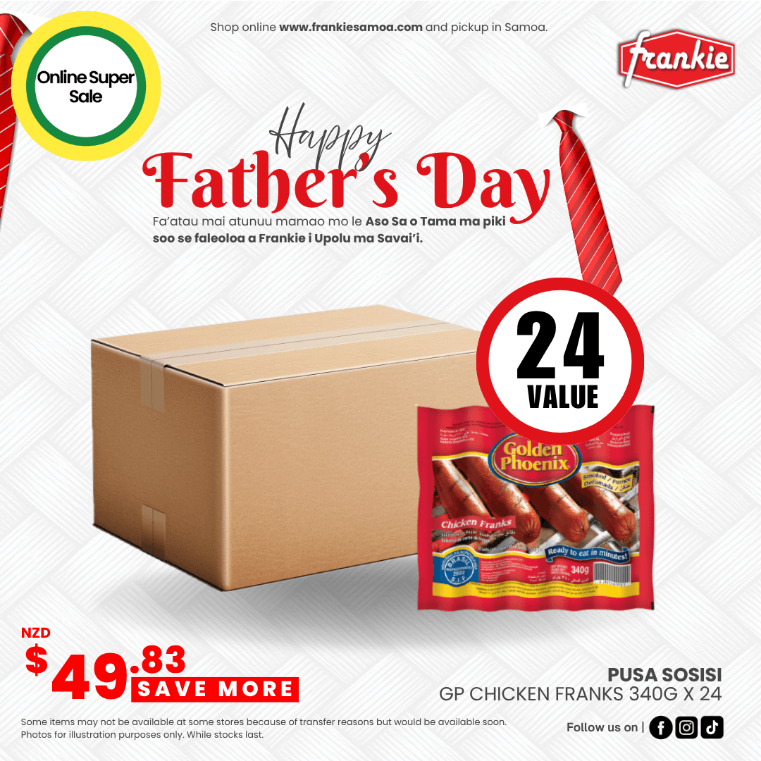 GP Brazilian Chicken Franks 340g x 24