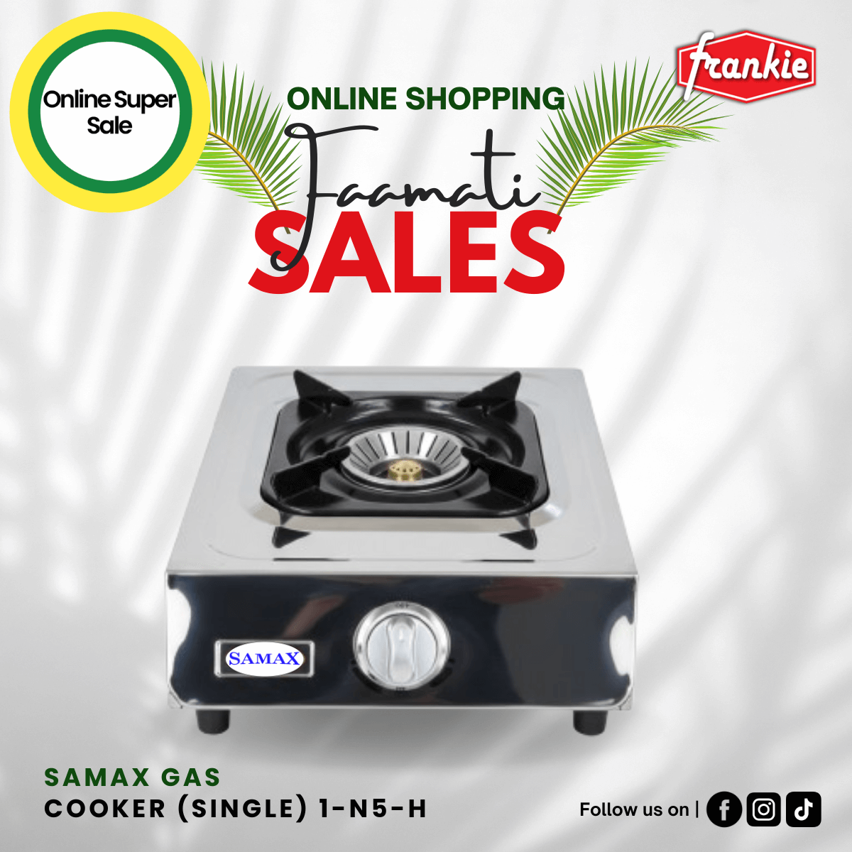 Samax Gas Cooker (Single) 1-N5-H