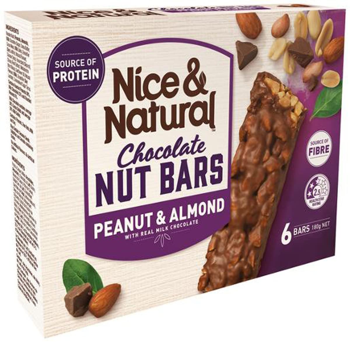 N&N Peanut & Almond Bars 180g